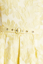 BUTTERCUP BLOOM WOVEN MIDI DRESS