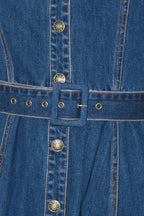 SATURN STREET DENIM MIDI DRESS