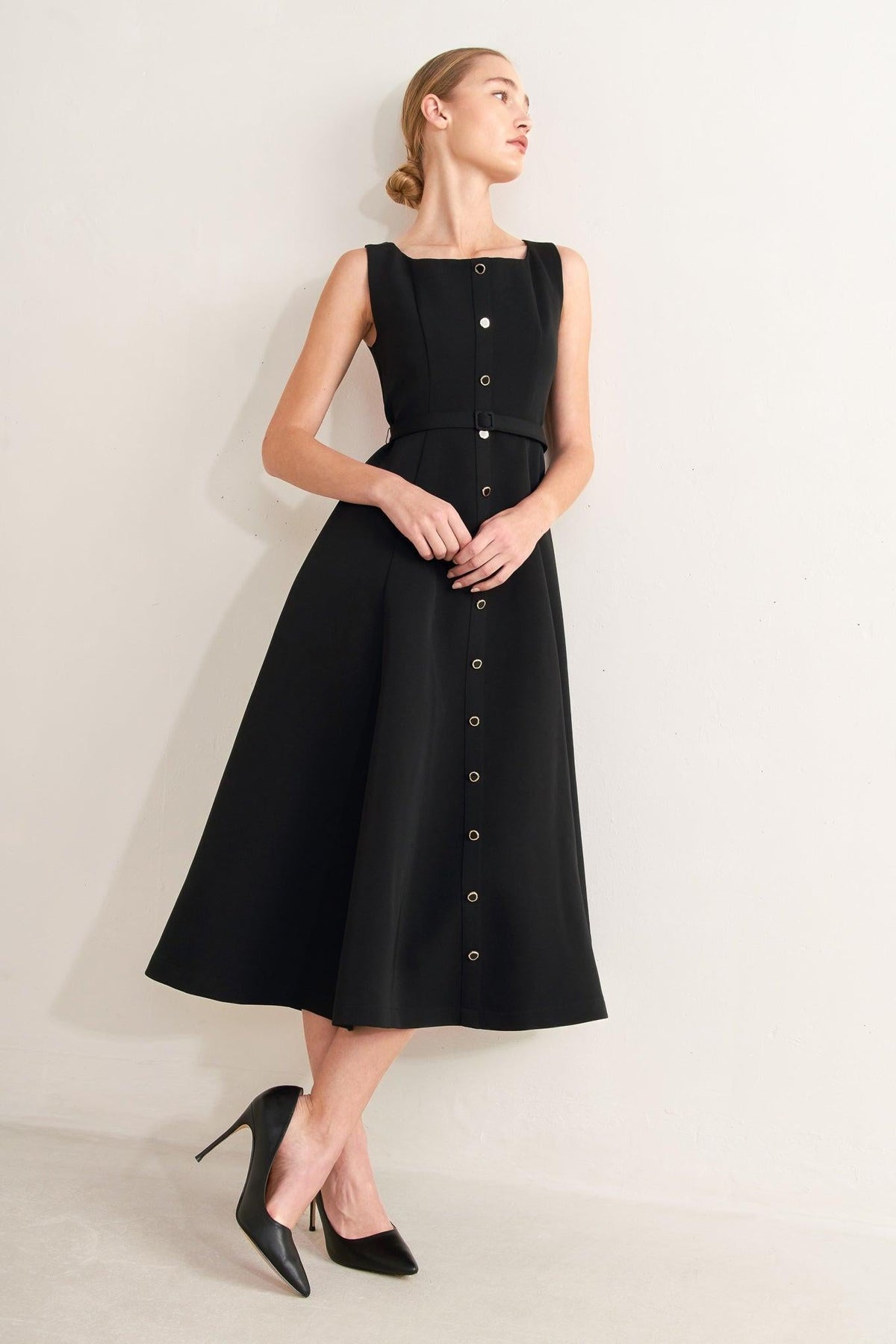 Paris After Dark Midi Dress