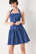 DOTS & DREAMS WOVEN MINI DRESS