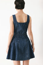 BABY BLUE LOVE DENIM MINI DRESS