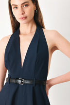 Midnight Form Midi Dress