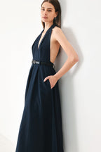 Midnight Form Midi Dress