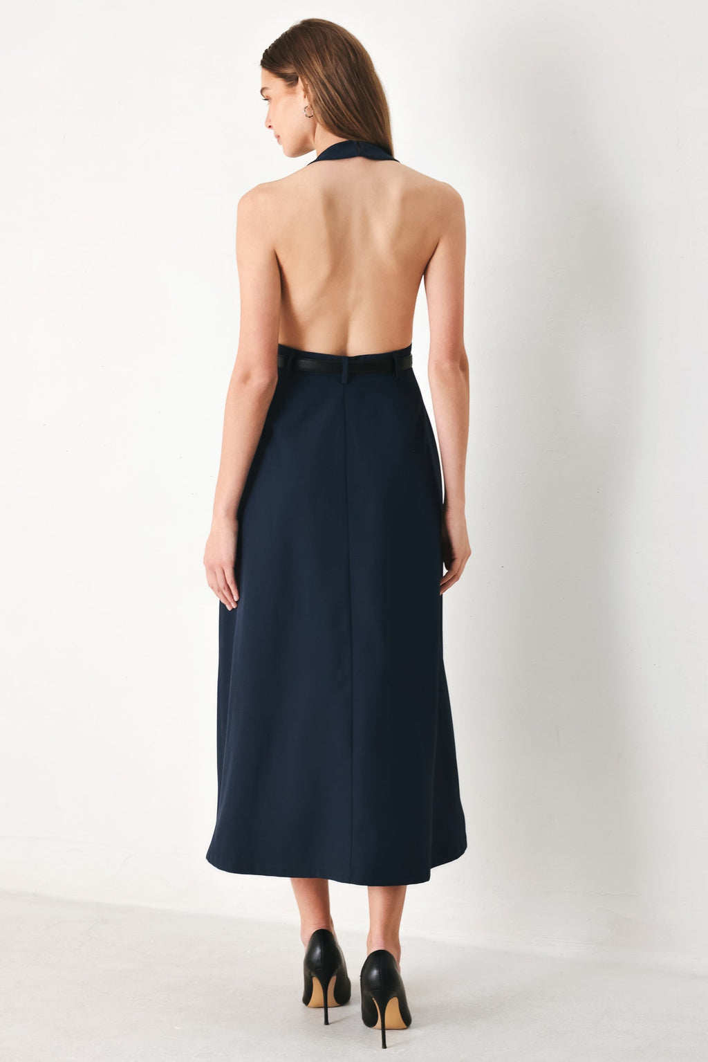 Midnight Form Midi Dress