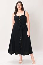 Lovely Noir Midi Dress