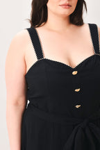 Lovely Noir Midi Dress