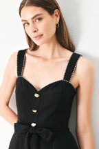 Lovely Noir Midi Dress