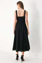 Lovely Noir Midi Dress