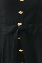 Lovely Noir Midi Dress