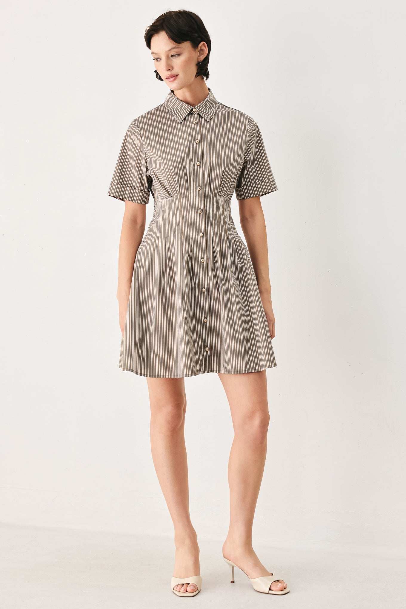 Park Avenue Woven Mini Dress