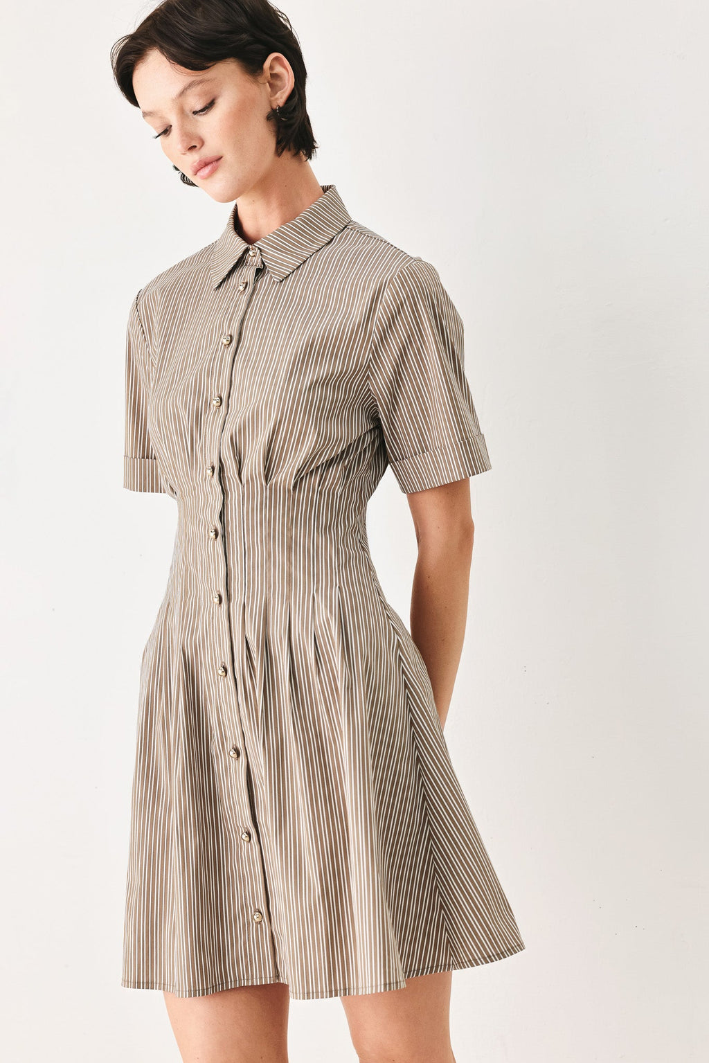 Park Avenue Woven Mini Dress