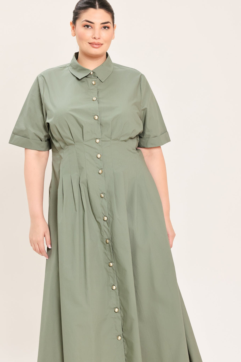 Countryside Charm Woven Midi Dress