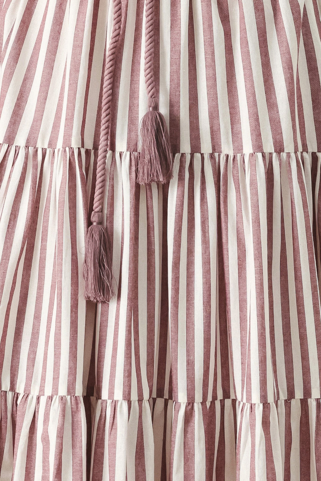 Rosy Breeze Woven Ankle Dress