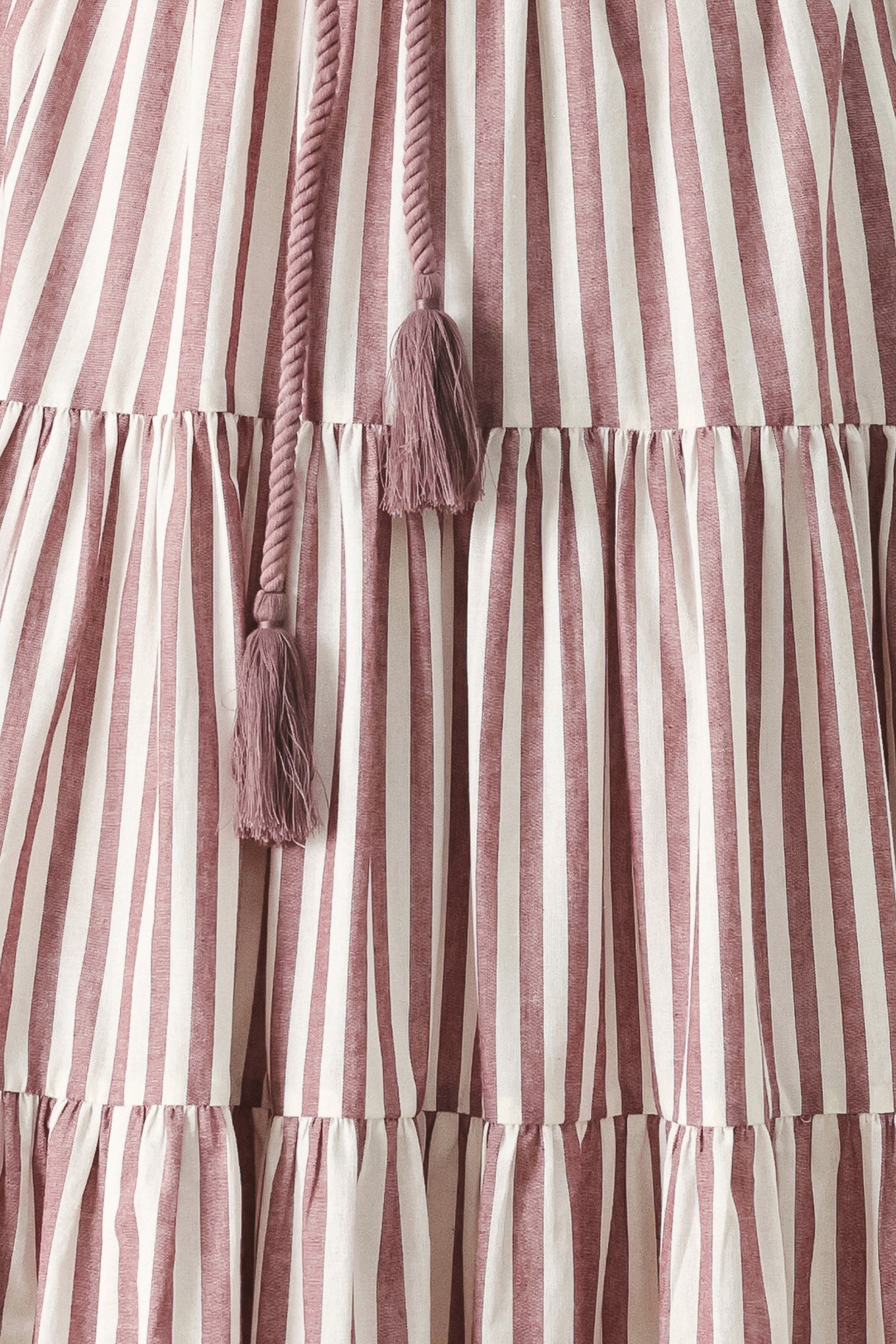 Rosy Breeze Woven Ankle Dress