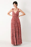 Twilight Rosette Maxi Dress