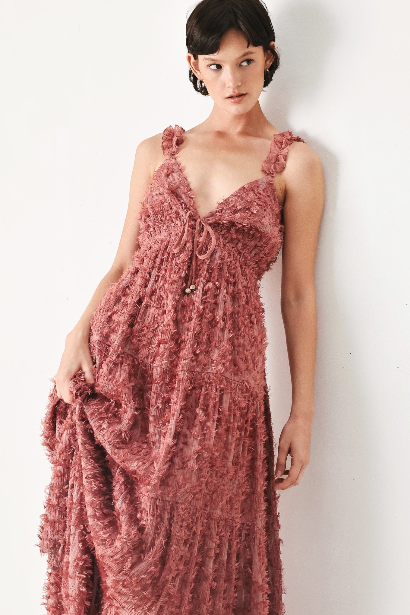 Twilight Rosette Maxi Dress