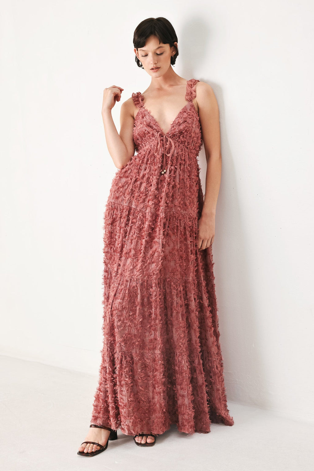 Twilight Rosette Maxi Dress