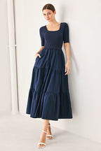 Elegant Era Sweater Knit Midi Dress