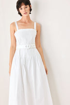 The Weekend in Nantucket Woven Midi Dress