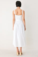The Weekend in Nantucket Woven Midi Dress