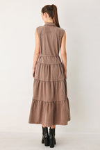 Rustic Romance Woven Midi Dress