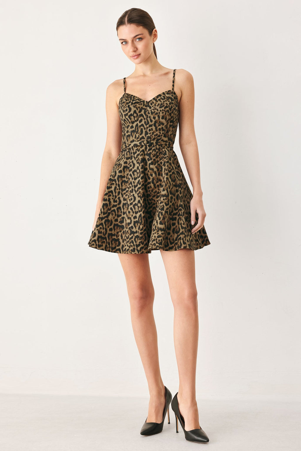 Leopard Sweetheart Mini Dress