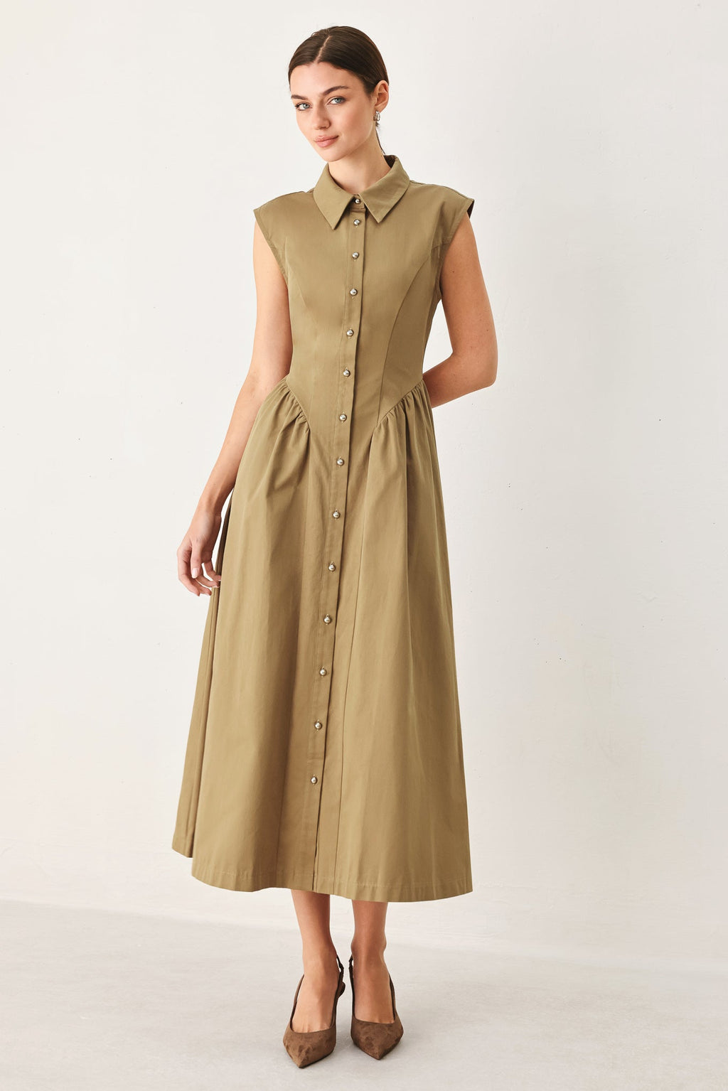Mocha Muse Midi Dress