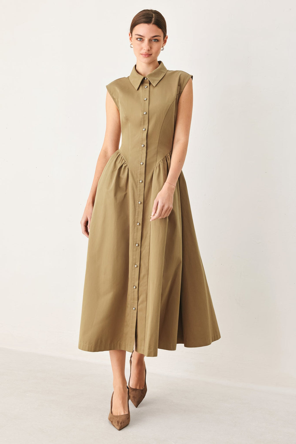 Mocha Muse Midi Dress