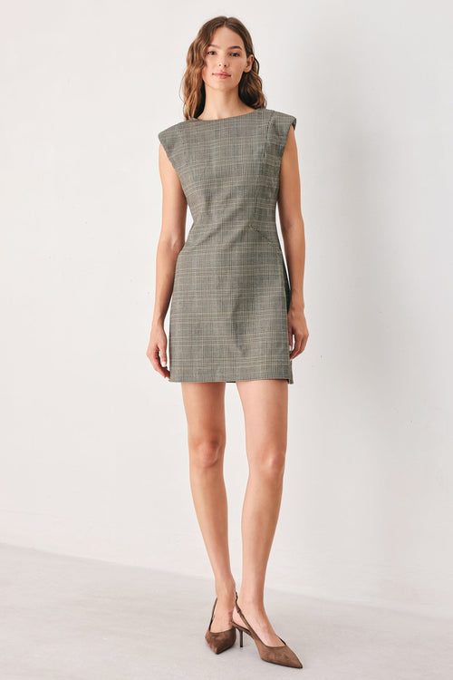 Academy Chic Plaid Mini Dress