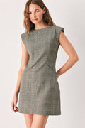 Academy Chic Plaid Mini Dress