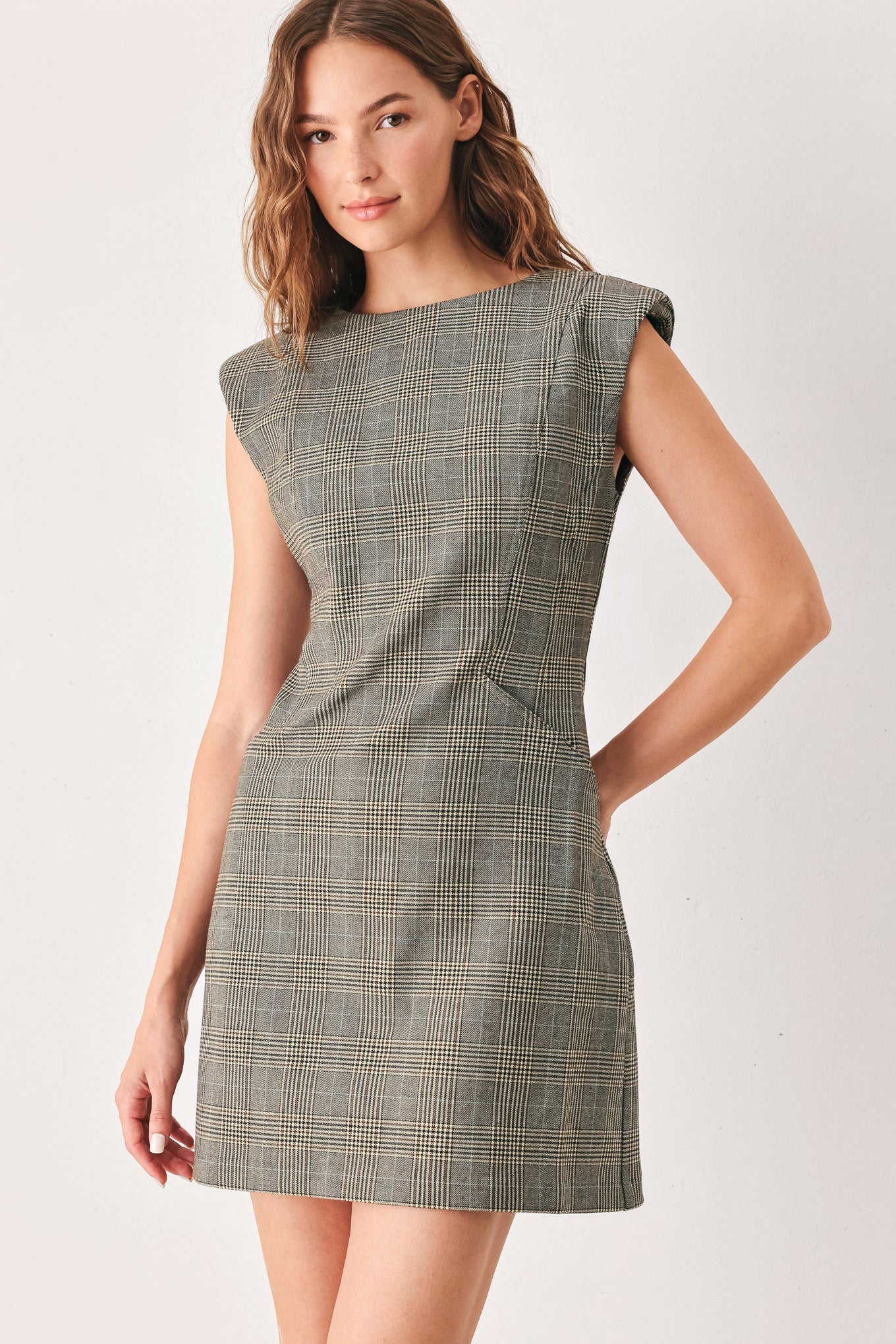 Academy Chic Plaid Mini Dress