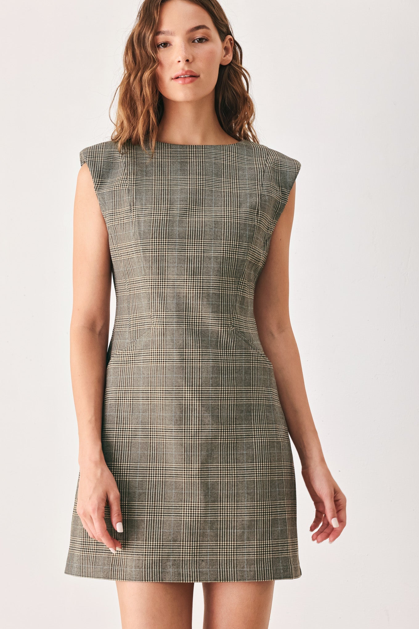 Academy Chic Plaid Mini Dress