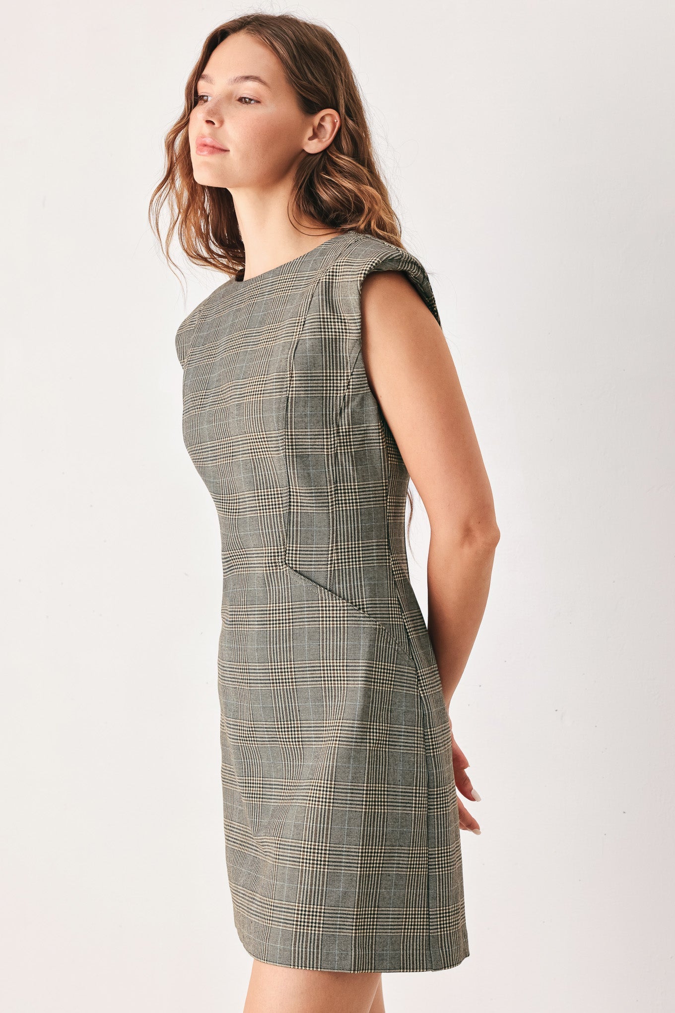 Academy Chic Plaid Mini Dress
