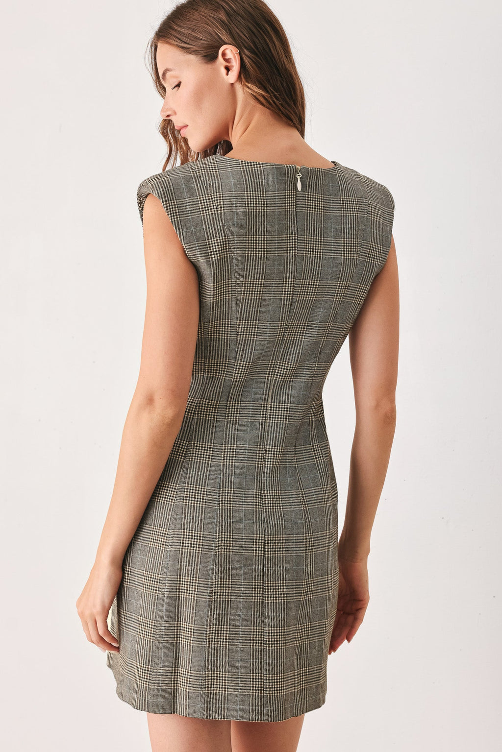 Academy Chic Plaid Mini Dress