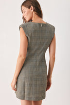 Academy Chic Plaid Mini Dress