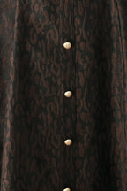 Buttoned in Chocolate Sweetheart Midi Dress