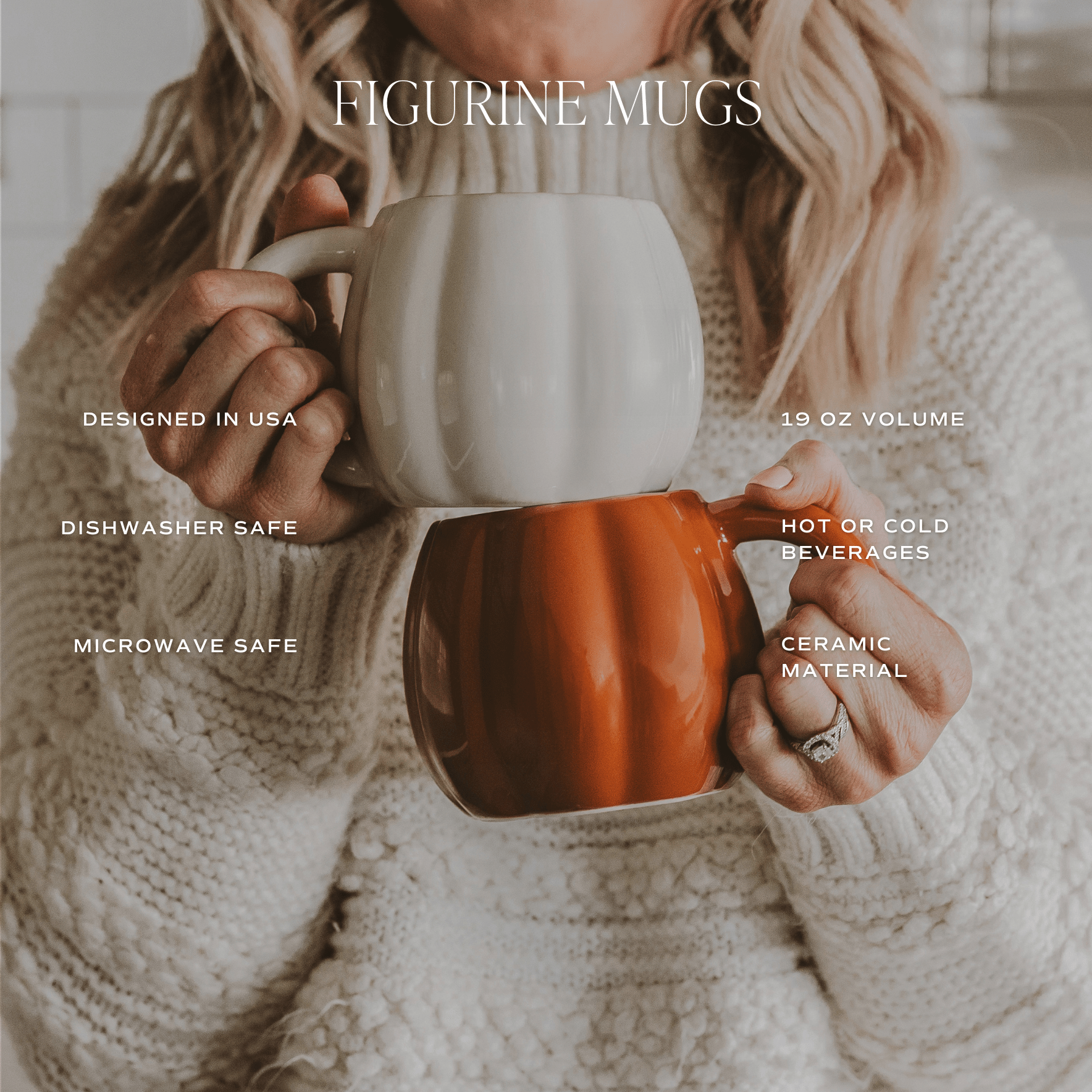 Orange Pumpkin 19oz. Figurine Coffee Mug