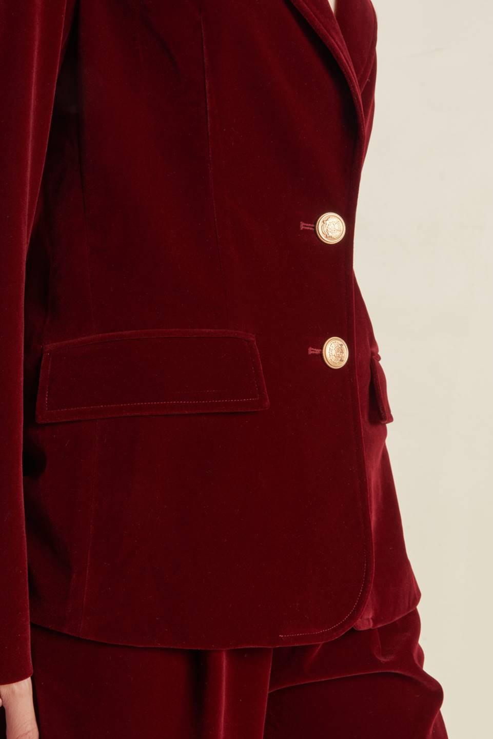 Coy Charm Velvet Blazer
