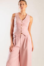 IN MY OWN WORLD WOVEN VEST