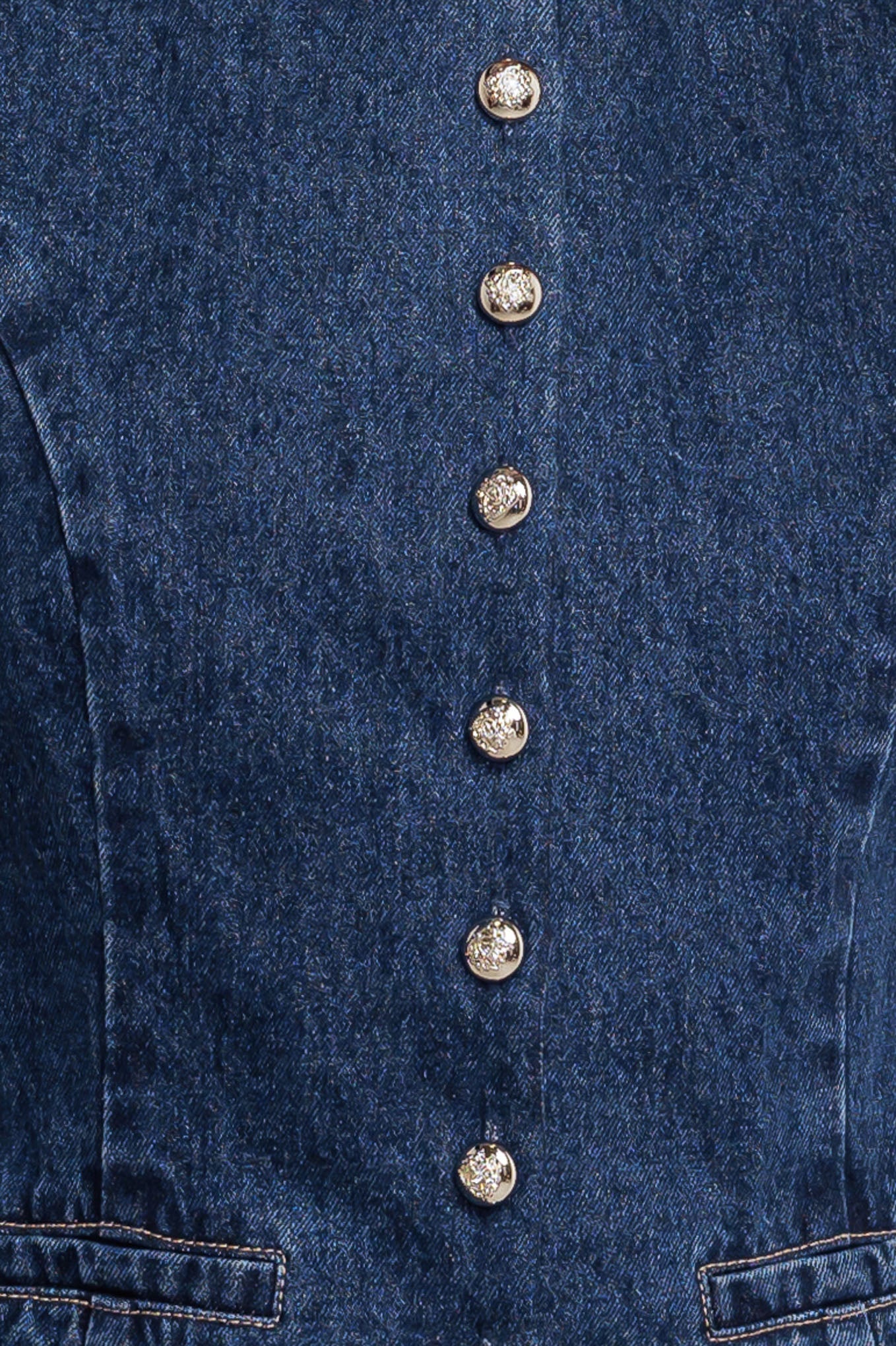 COFFEE PETAL DENIM VEST