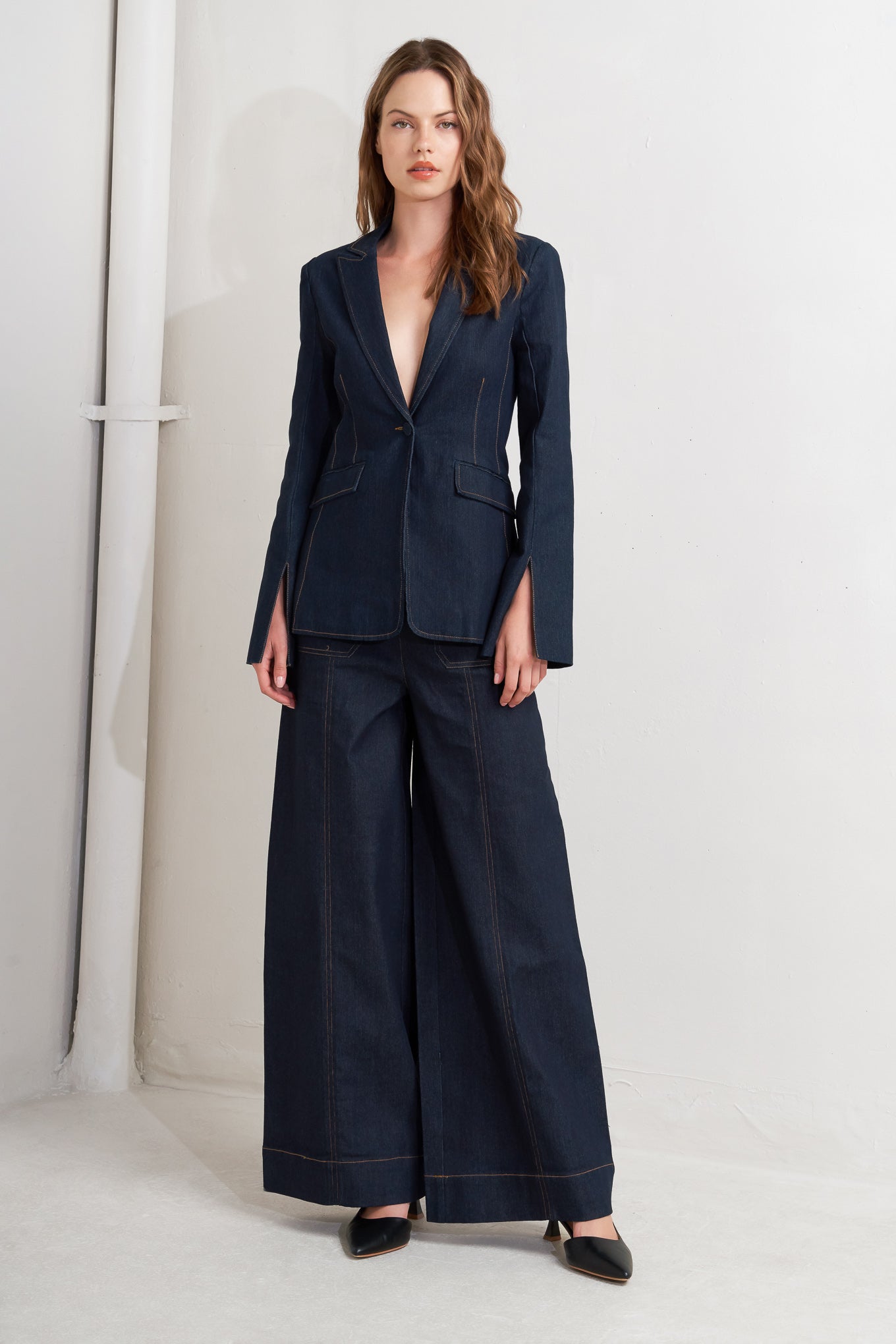 URBAN PANEL DENIM BLAZER