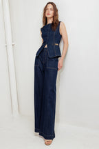 INDIGO ICON DENIM VEST