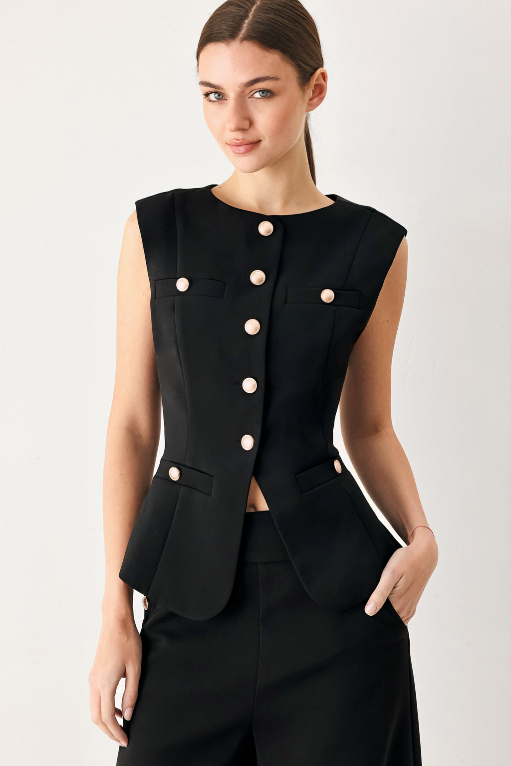 Modern Edge Woven Vest