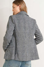 City Checkline Wool-Blend Plaid Jacket