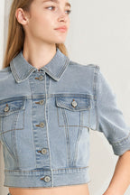 MODERN NEUTRAL DENIM JACKET