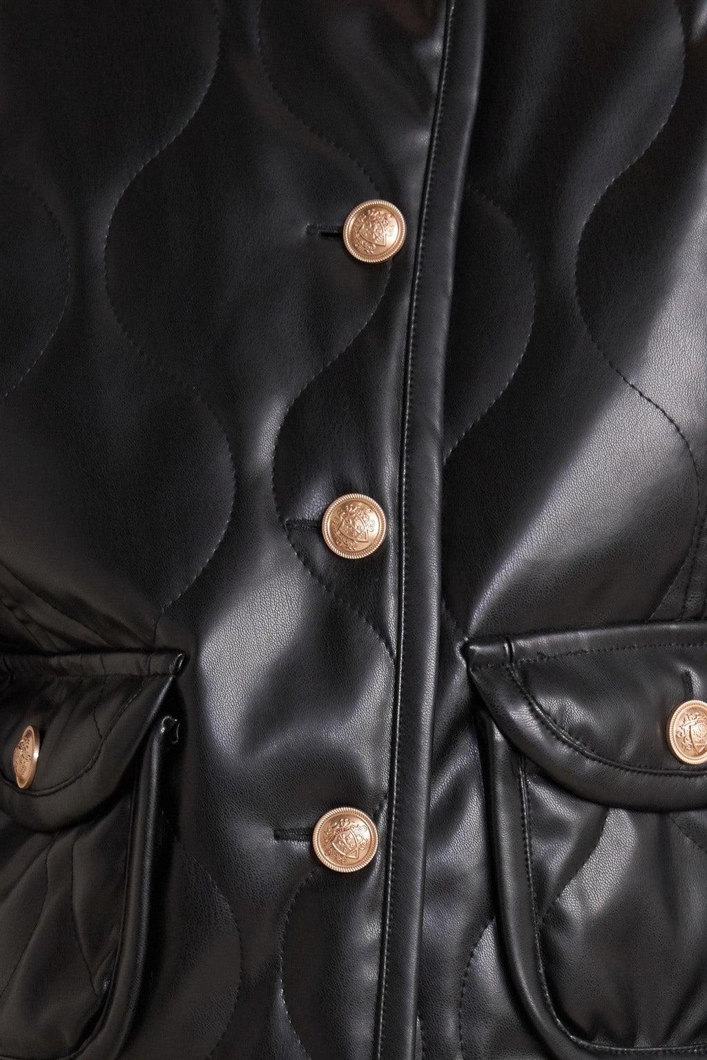Mot Chic Faux Leather Jacket