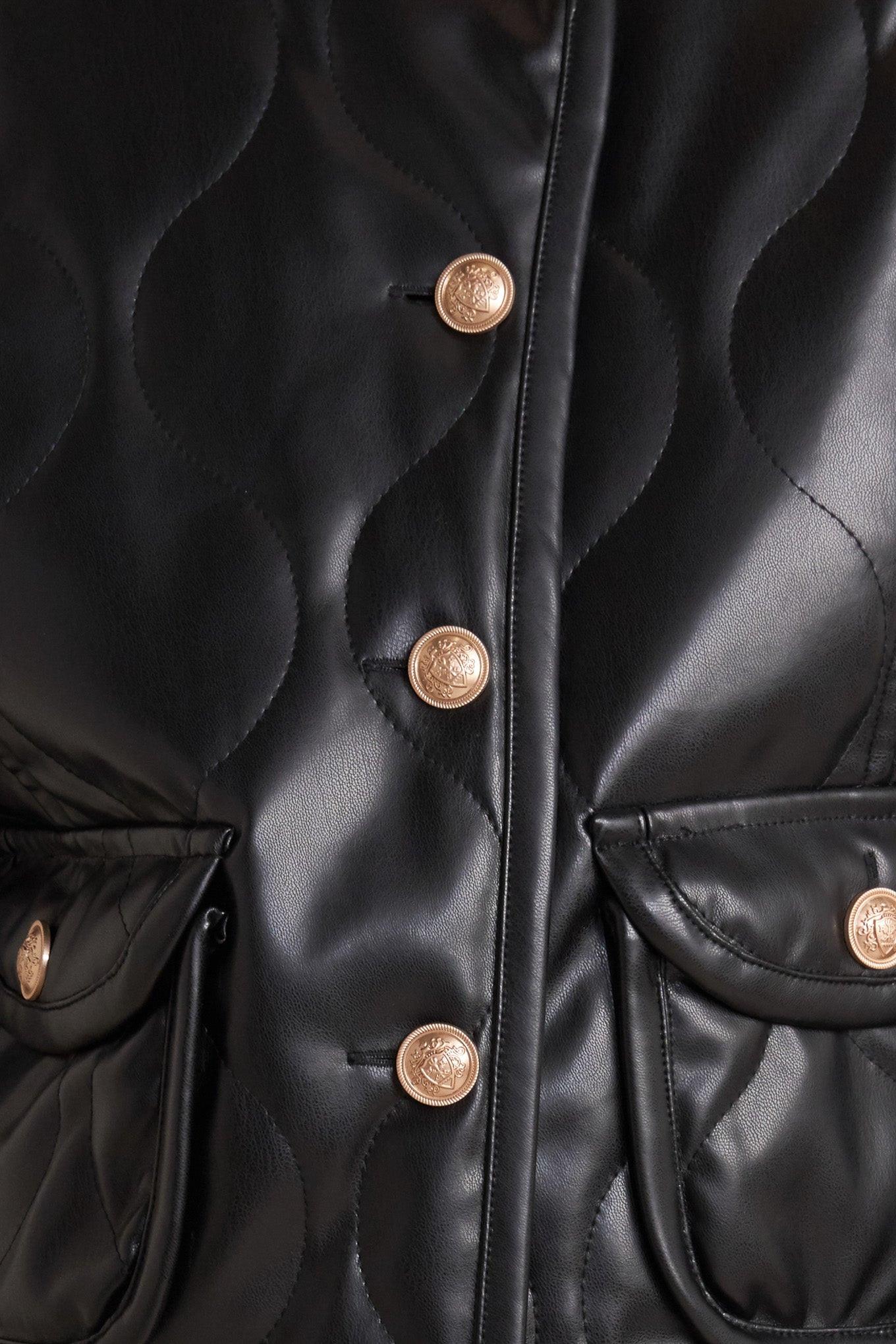 Mot Chic Faux Leather Jacket
