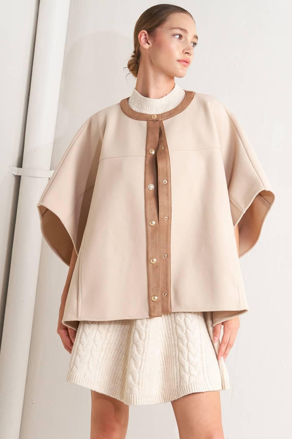 Timeless Elegance Felt Capelet