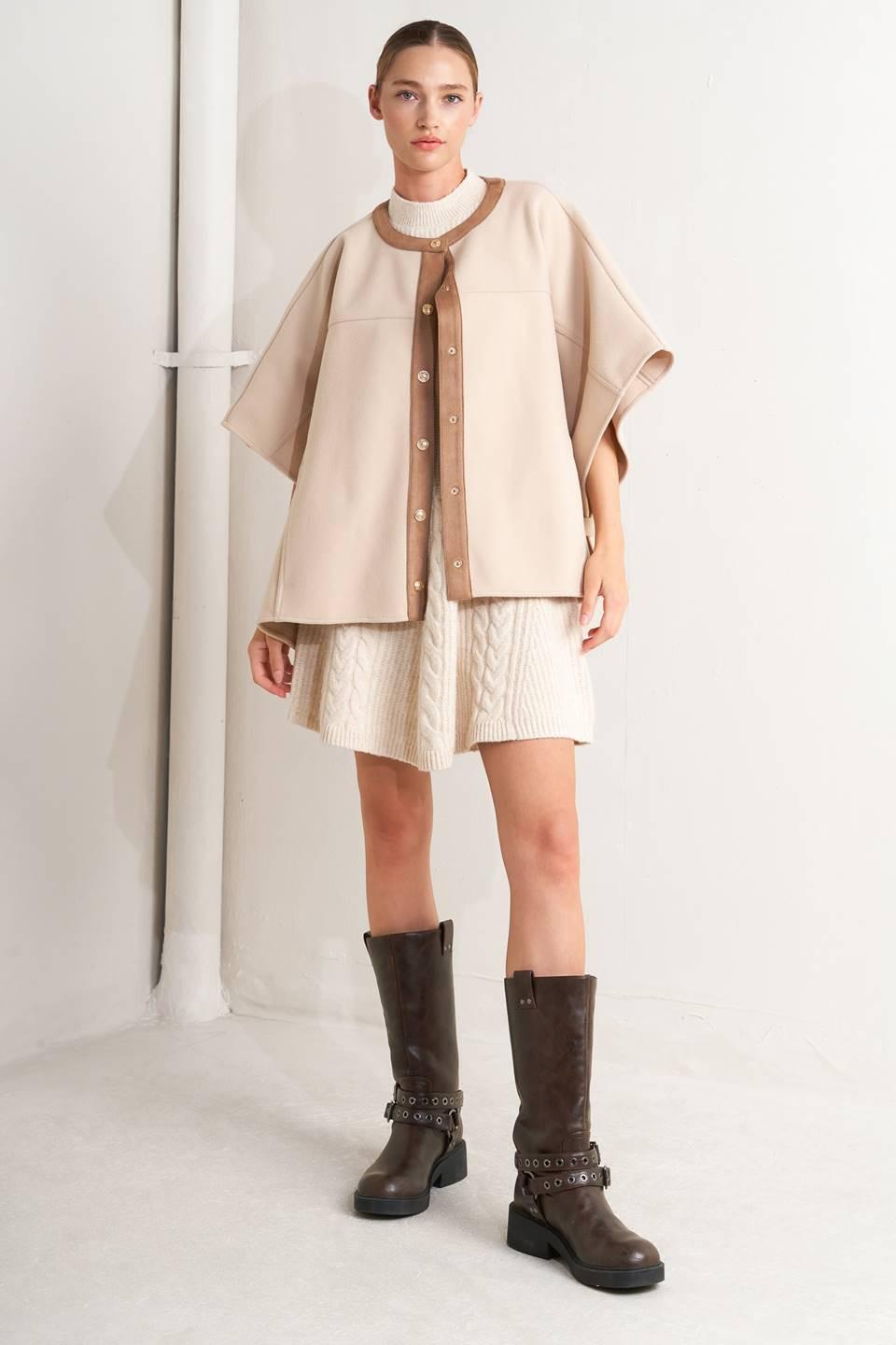 Timeless Elegance Felt Capelet