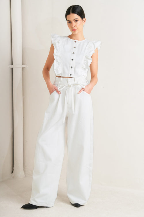 CALM MOTION TWILL BALLOON PANTS